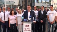 Conferință de presă susținută de candidatul la funcția de primar general al municipiului Chișinău din partea Partidului Platforma Demnitate și Adevăr, Andrei Năstase