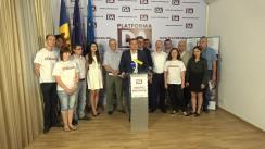 Conferință de presă susținută de candidatul la funcția de primar general al municipiului Chișinău din partea Partidului Platforma Demnitate și Adevăr, Andrei Năstase