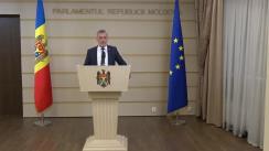 Declarațiile lui Tudor Deliu în timpul ședinței Parlamentului Republicii Moldova din 7 iunie 2018