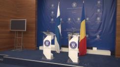 Conferință de presă susținută de Ministrul Afacerilor Externe al României, Teodor Meleșcanu, și Ministrul Afacerilor Externe al Finlandei, Timo Soini