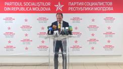 Conferința de presă susținută de liderul fracțiunii PSRM în CMC, Ion Ceban