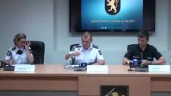 Conferință de presă organizată de Inspectoratul General al Poliției cu privire la măsurile de asigurare a ordinii publice și securității circulației rutiere în timpul desfășurării protestului care va avea loc duminică, în mun. Chișinău