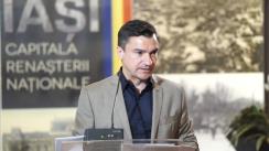 Conferință de presă susținută de primarul municipiului Iași, Mihai Chirica