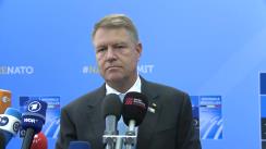 Declarație de presă susținută de Președintele României, Klaus Iohannis, la începutul Summitului NATO