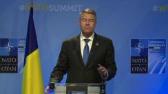 Declarație de presă susținută de Președintele României, Klaus Iohannis, la finalul Summit-ului NATO de la Bruxelles