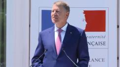 Alocuțiunea Președintelui României, domnul Klaus Iohannis, susținută cu prilejul participării la recepția oferită cu ocazia Zilei Naționale a Republicii Franceze