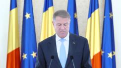 Declarație de presă susținută de Președintele României, Klaus Iohannis