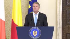 Declarație de presă susținută de Președintele României, Klaus Iohannis, și Prim-ministrul Irlandei, Leo Varadkar