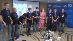 Conferință de presă organizată cu prilejul prezentării rezultatelor obținute de echipa României la Olimpiada de robotică FIRST Global Challenge 2018 (Mexic)
