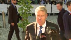 Declarația de presă susținută de Președintele României, Klaus Iohannis, înaintea participării la reuniunea informală a Consiliului European