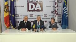 Conferință de presă organizată de Partidul Platforma Demnitate și Adevăr