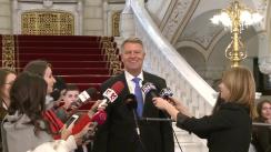 Declarația de presă susținută de Președintele României, Klaus Iohannis