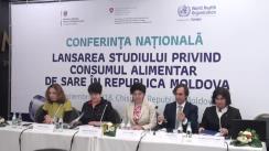 Lansarea rezultatelor studiilor privind consumul de sare și acizilor grași trans industriali în Republica Moldova