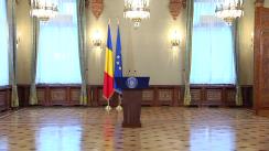 Declarație de presă susținută de Președintele României, Klaus Iohannis