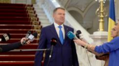 Declarație de presă susținută de Președintele României, Klaus Iohannis