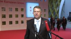 Declarații de presă susținute de Președintele României, Klaus Iohannis, înaintea participării la Forumul la nivel înalt Europa–Africa