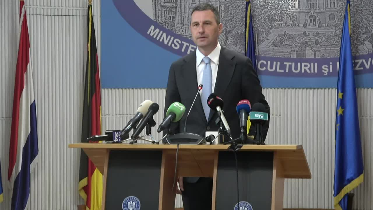 Conferință de presă susținută de ministrul interimar al Agriculturii și Dezvoltării Rurale al României, Tánczos Barna
