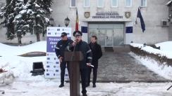 Evenimentul de repartizare a 39 de automobile, 25 de model Dacia Duster, destinate grupelor operative și 14 Ford Tranzit pentru transportarea persoanelor care se află în custodia Poliției din cadrul unităților teritoriale