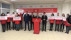 Conferința de presă susținută de Partidul Socialiștilor din Republica Moldova cu tema „De ce este vital să se stabilească un parteneriat strategic deplin cu Federația Rusă și de ce socialiștii sunt singurii care o pot face”