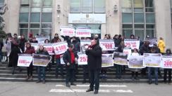 Flashmob organizat de Partidul Socialiștilor din Republica Moldova cu tema „Cine va răspunde pentru iresponsabilitate și neglijență, atunci când se cheltuie banii din buget?”