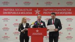 Conferința de presă susținută de Partidul Socialiștilor din Republica Moldova cu tema „Degradarea învățământului moldovenesc”