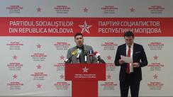 Conferința de presă susținută de Partidul Socialiștilor din Republica Moldova cu tema „Degradarea sistemului medical: cum să restartăm medicina din Republica Moldova”