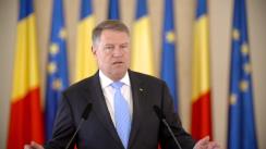 Declarație de presă susținută de Președintele României, Klaus Iohannis