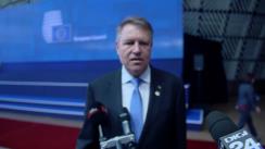 Declarație de presă susținută de Președintele României, Klaus Iohannis