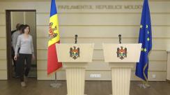 Conferință de presă susținută de deputații Blocului politic „ACUM Platforma DA și PAS”