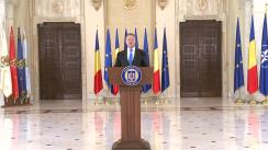 Declarație de presă susținută de Președintele României, Klaus Iohannis