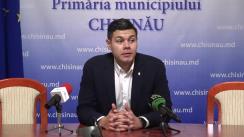 Conferința de presă susținută de consilierii municipali ai Partidului Socialiștilor din Republica Moldova