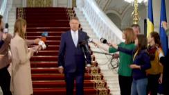 Declarație de presă susținută de Președintele României, Klaus Iohannis