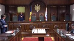 Ședința Curții Constituționale privind interpretarea articolelor 38, 60, 61 și 72 din Constituție