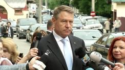 Declarații de presă susținute de Președintele României, Klaus Iohannis, după participarea la deschiderea conferinței „Viitorul Europei: Perspectivele Evoluțiilor Contemporane”