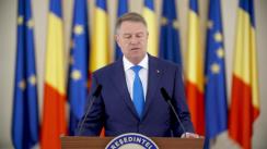 Declarație de presă susținută de Președintele României, Klaus Iohannis