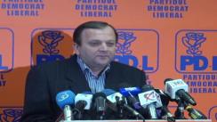 Conferință de presă a Partidului Democrat Liberal, susținută de Gheorghe Flutur