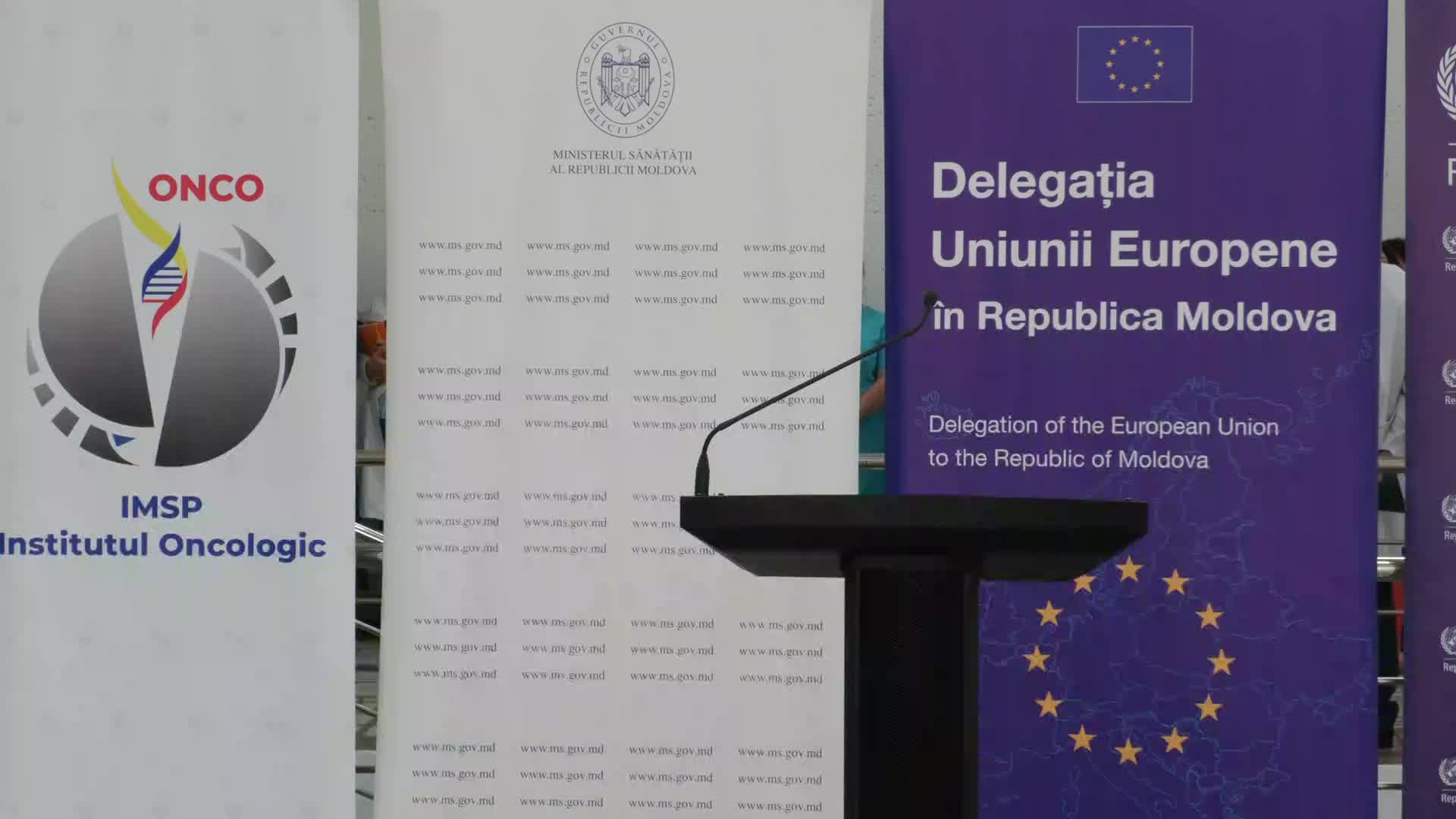 Eveniment de donație a echipamentelor medicale din partea UE și OMS la Institutul Oncologic