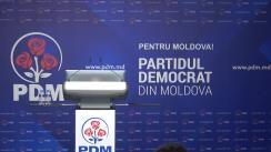 Briefing de presă susținut de Președintele Partidului Democrat din Moldova, Vlad Plahotniuc