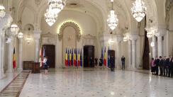 Ceremonia de depunere a jurământului de învestitură în funcția de judecător al Curții Constituționale a doamnei Elena-Simina Tănăsescu