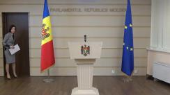 Briefing de presă susținut de Prim-ministrul Republicii Moldova, Maia Sandu