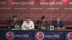 Conferință de presă organizată de veteranii MAI și veterani de război privind „Situația social-politică din țară”
