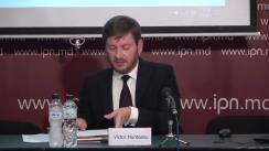 Conferință de presă susținută de Victor Munteanu - avocatul fostului premier al Republicii Moldova, Vlad Filat, cu tema „ADEVĂRUL despre dosarul lui Vlad Filat”