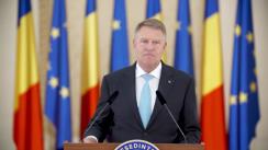 Declarație de presă susținută de Președintele României, Klaus Iohannis