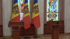 Briefing susținut de Președintele Republicii Moldova, Igor Dodon, și reprezentantul special al Președintelui Federației Ruse pentru dezvoltarea relațiilor comerciale și economice cu Republica Moldova, vicepremierul rus, Dmitri Kozak