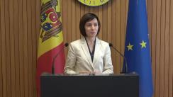 Declarațiile Prim-ministrului Republicii Moldova, Maia Sandu, după ședința Guvernului Republicii Moldova din 24 iunie 2019