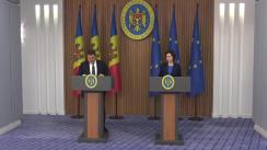 Conferință de presă susținută de Prim-ministrul Republicii Moldova, Maia Sandu, și reprezentanții Fondului Monetar Internațional