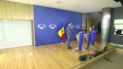 Conferință de presă susținută de Prim-ministrul Republicii Moldova, Maia Sandu, și Comisarul european pentru politica de vecinătate și negocieri de extindere, Johannes Hahn