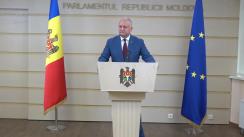 Declarație de presă susținută de Președintele Republicii Moldova, Igor Dodon