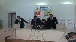 Conferință de presă a liderilor USL, Crin Antonescu, Victor Ponta și Daniel Constantin