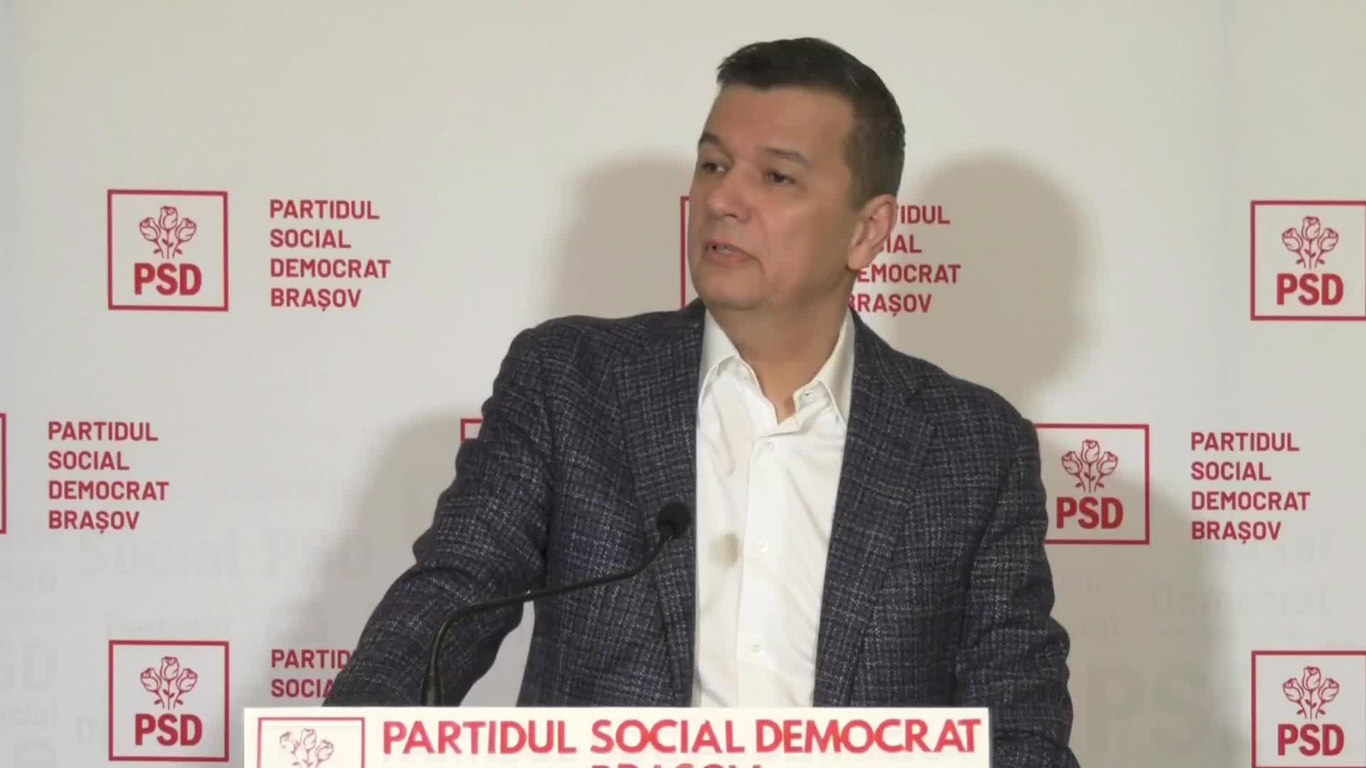 Conferință de presă susținută de președintele PSD, Sorin Grindeanu